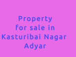 independent house for sale in kasturibai nagar adyar