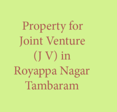 land for jv in royappa nagar tambaram