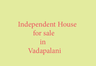 independent house for sale in vadapalani