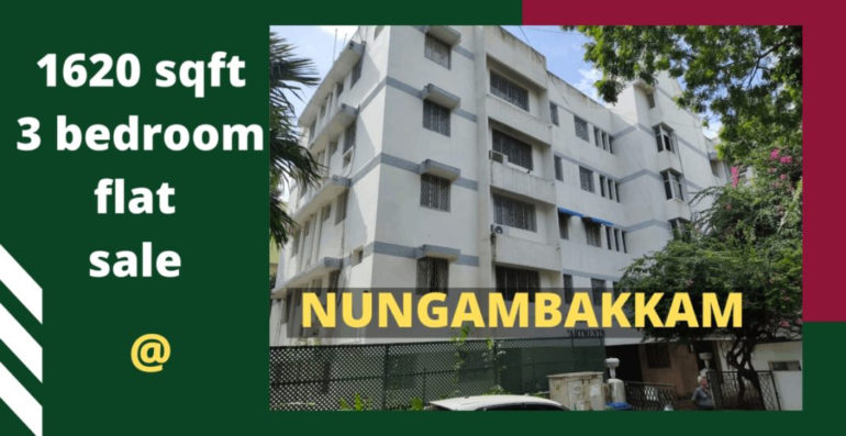 3 bhk bank auctionflat sale nungambakkam chennai