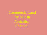 commercial land sale ambattur chennai