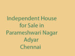 independent house sale adyar parameshwari nagar