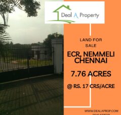 sea to ecr land sale in nemmeli