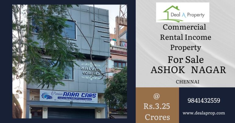 commercial property sale chennai ashok nagar