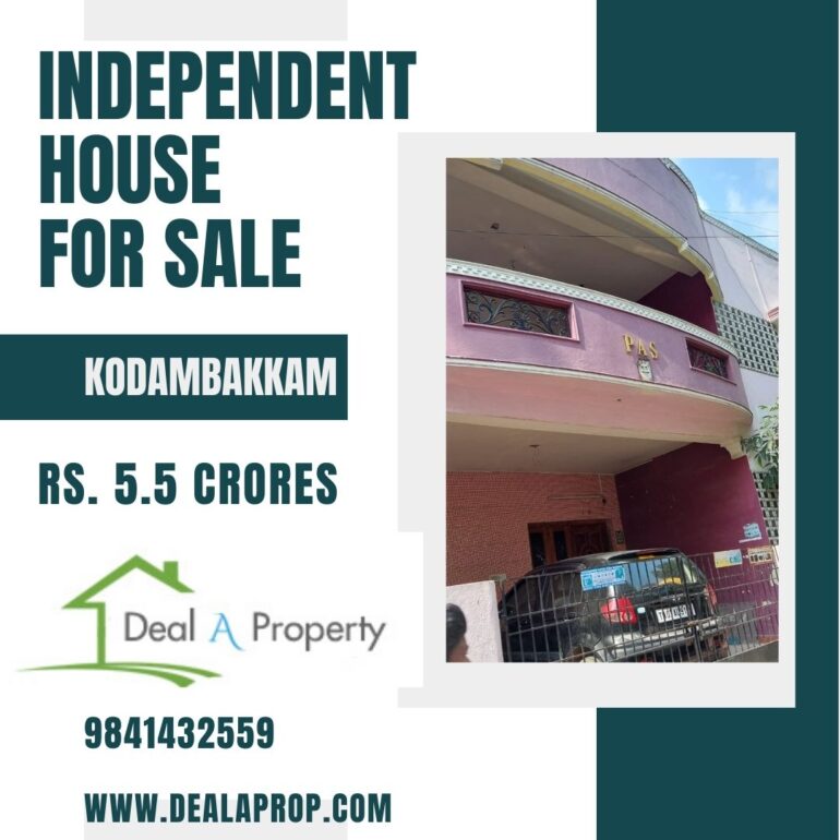 independent house sale chennai kodambakkam