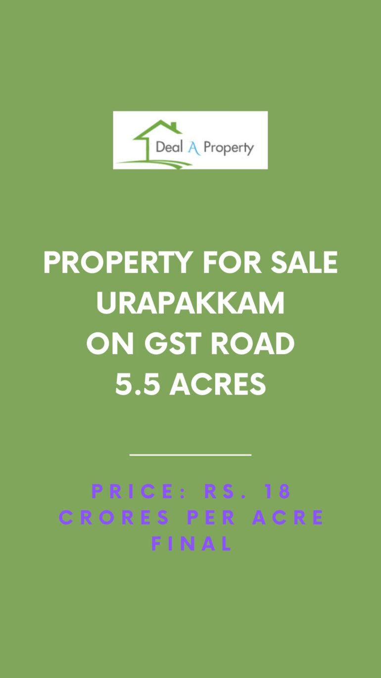 land for sale in gst road urapakkam chennai