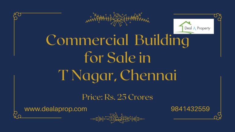 commercial property for sale in t.nagar chennai