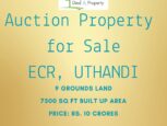 auction property sale ecr uthandi chennai