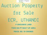 auction property sale ecr uthandi chennai