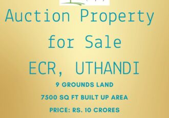 auction property sale ecr uthandi chennai