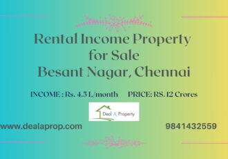 besant nagar rental income property sale chennai