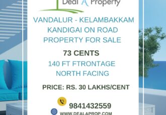 vandalur kelambakkam road property sale kandigai