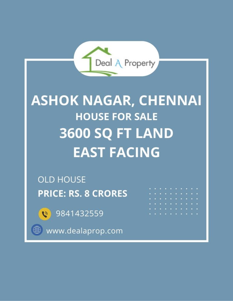 house sale ashok nagar chennai