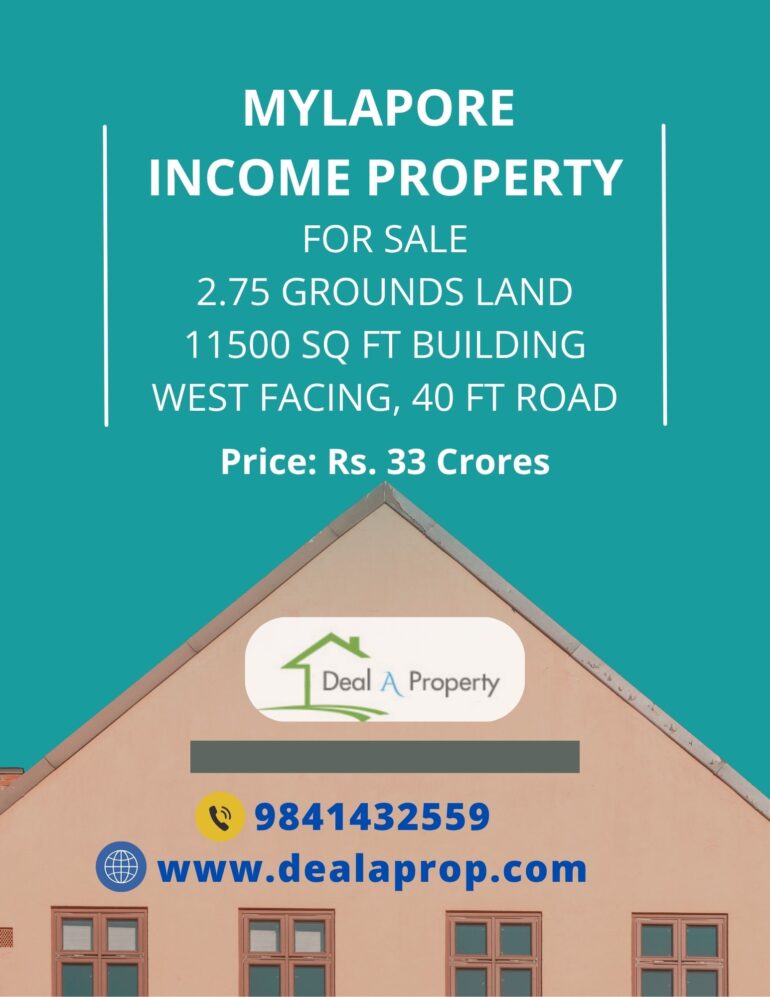 income property sale mylapore chennai