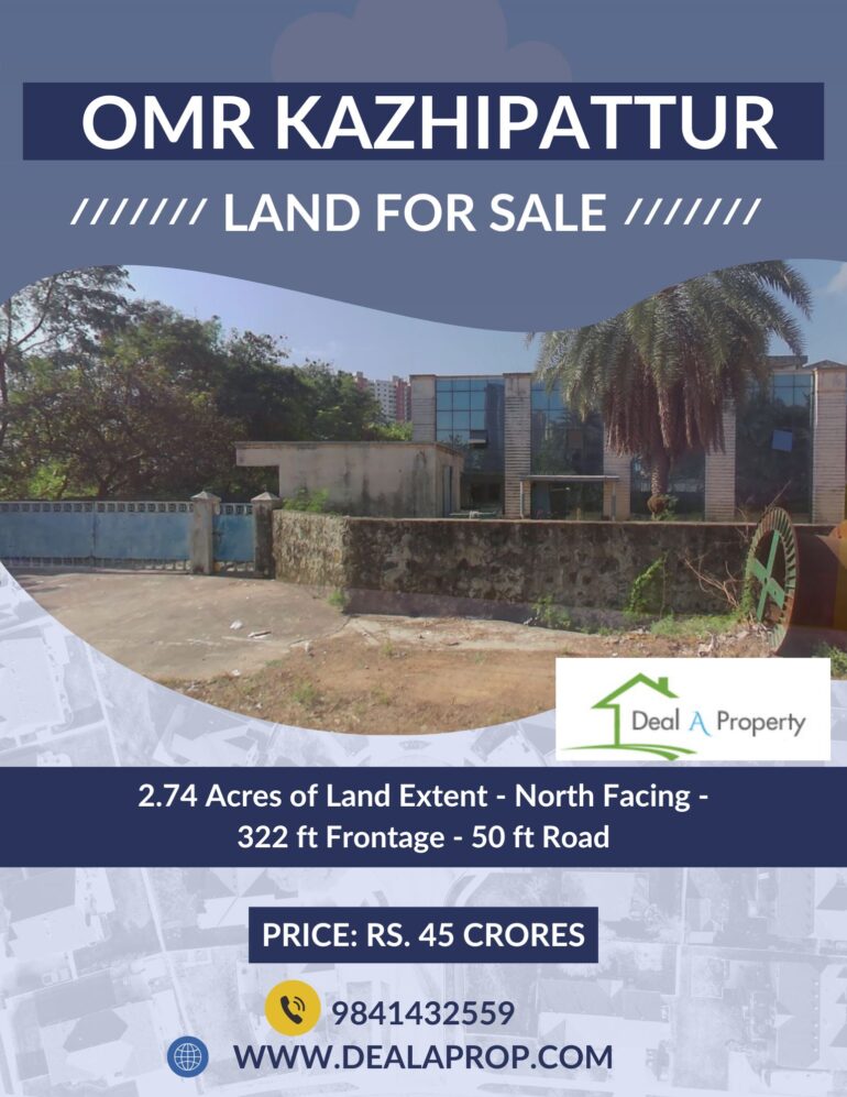 land sale omr kazhipattur chennai
