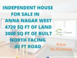 house sale w.anna nagar chennai