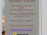 commercial property sale besant nagar chennai