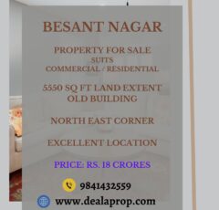 commercial property sale besant nagar chennai