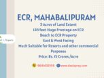 beach property sale mahabalipuram ecr