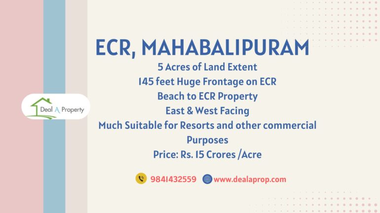 beach property sale mahabalipuram ecr