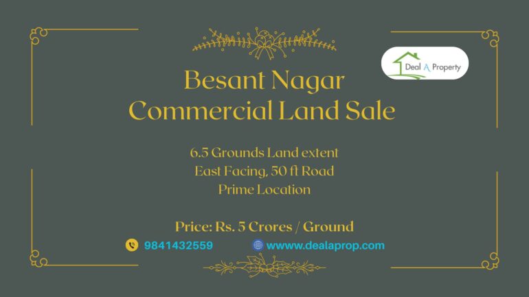 besant nagar property sale chennai