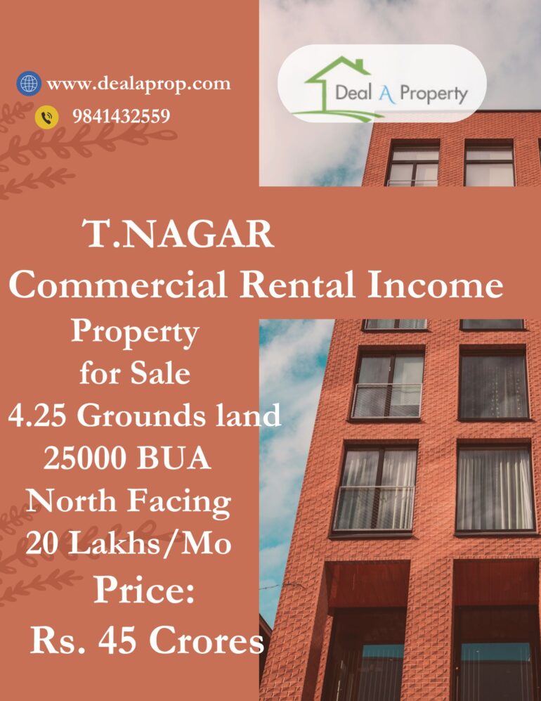 income property sale t.nagar chennai