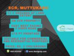 commercial land sale muttukadu ecr