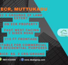 commercial land sale muttukadu ecr