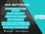 commercial land sale muttukadu ecr