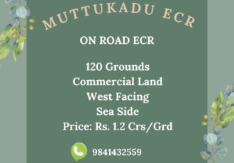 commercial property sale ecr muttukadu