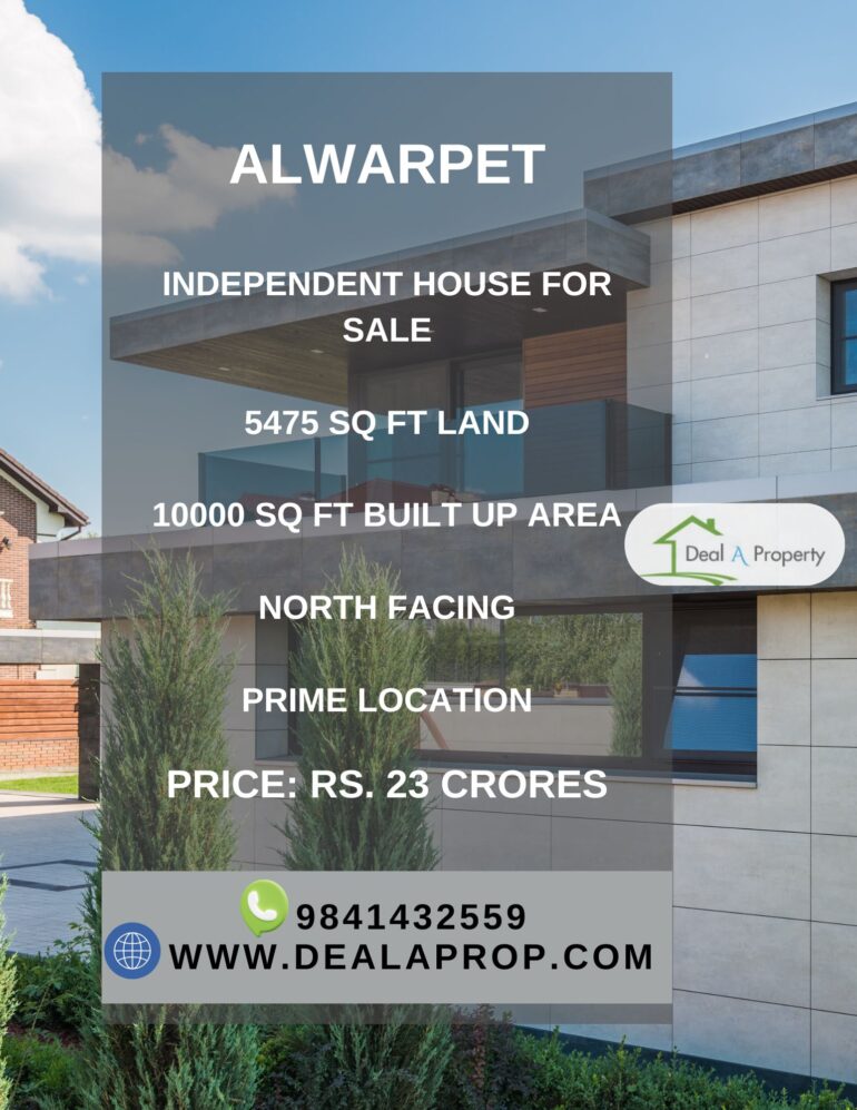property sale alwarpet chennai