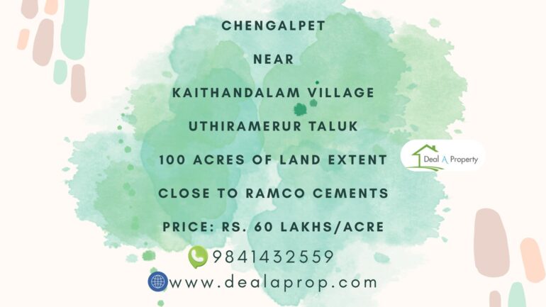 properties sale uthiramerur chengalpattu kaithandalam