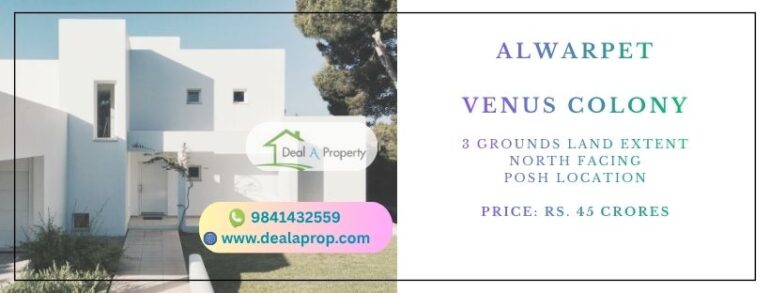 land sale alwarpet venus colony chennai