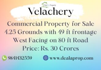 commercial property sale velachery chennai
