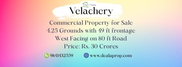 commercial property sale velachery chennai
