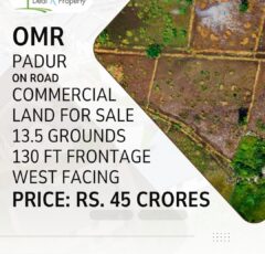 commercial land sale omr padur chennai