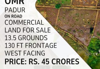 commercial land sale omr padur chennai
