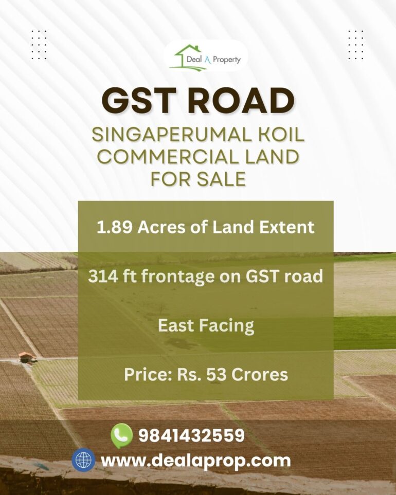 property sale gst road maraimalai nagar