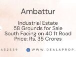 commercial land sale ambattur industrial estate