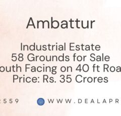commercial land sale ambattur industrial estate