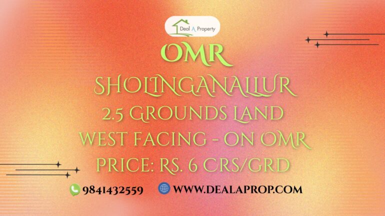 commercial property sale omr sholinganallur chennai