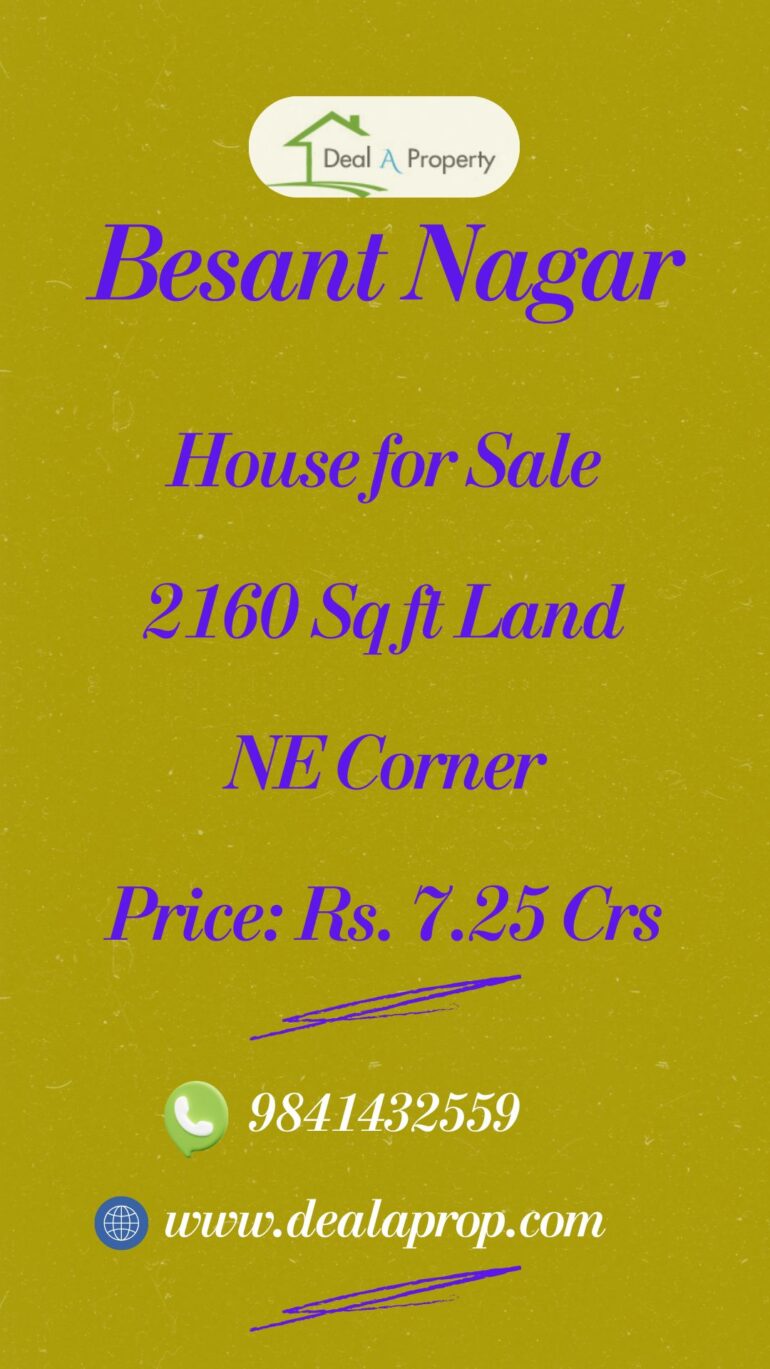 house for sale in besant nagar chennai