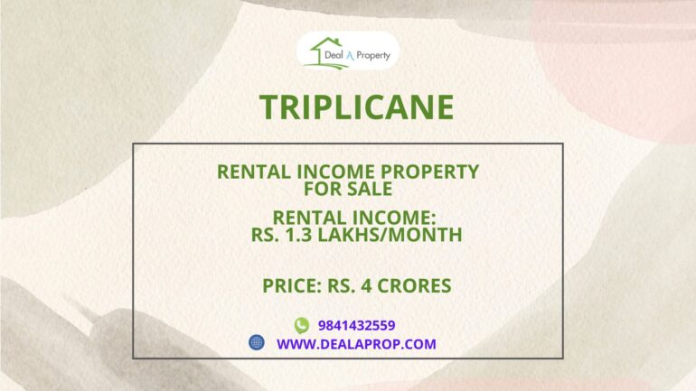 commercial building sale triplicane chennai