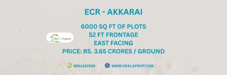 property sale akkarai ecr chennai