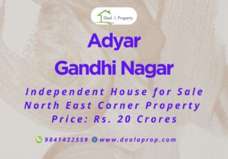 house sale adyar gandhi nagar chennai