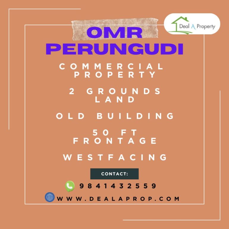 commercial land sale omr perungudi chennai