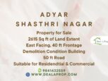 house sale adyar shasthri nagar chennai