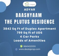 flat sale baashyaam plutus adyar