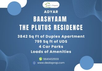 flat sale baashyaam plutus adyar