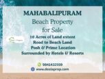 beach land mahabalipuram ecr sale